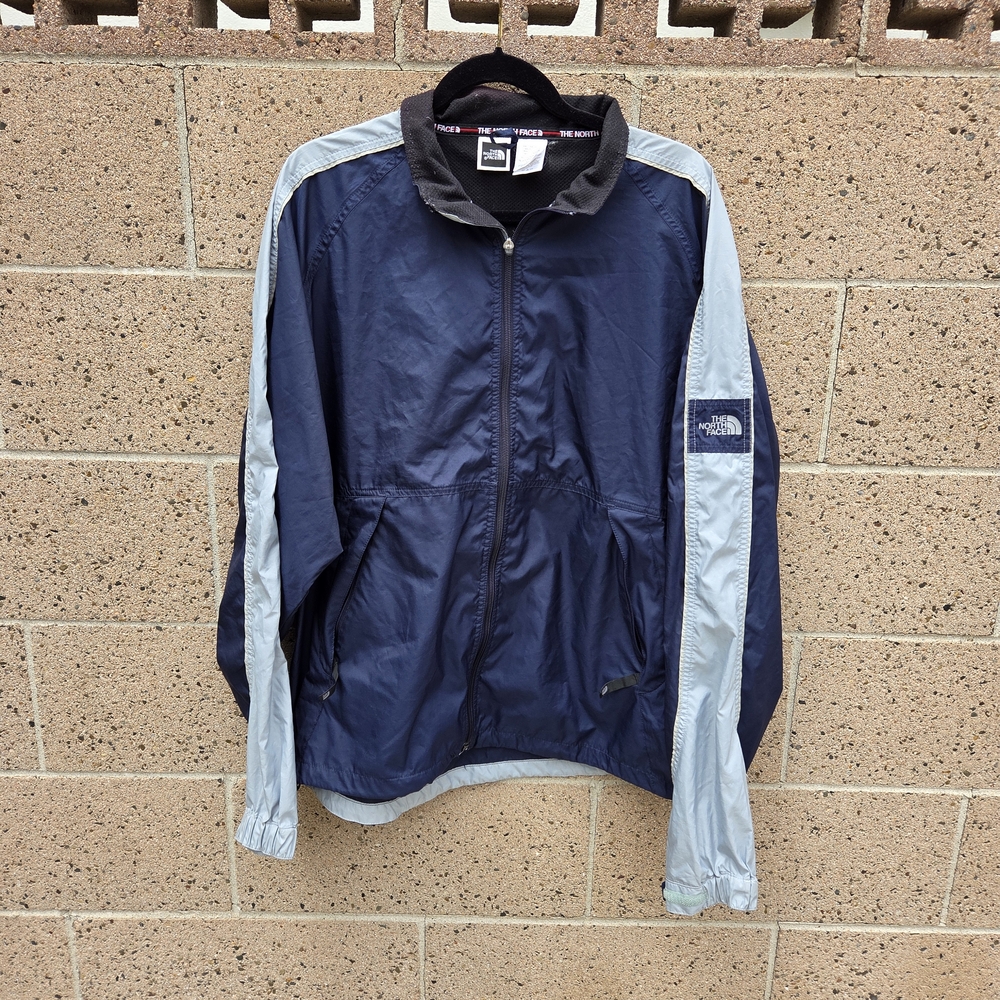 The North Face Men's Navy and Light Blue Jacket Size XL